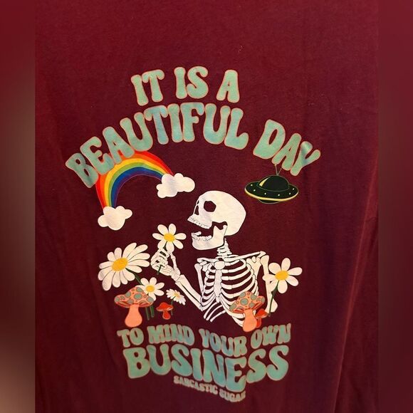 Sarcastic Sugar Skull two sided shirt - Picture 3 of 7